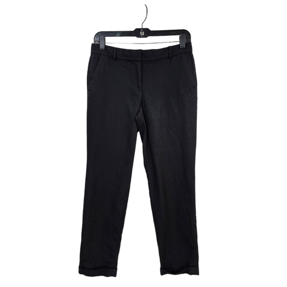 J. Crew Women's Black 100% Wool Cafe Capri Pants - 0 - Picture 1 of 5